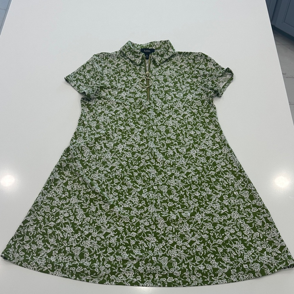 Green Floral Dress